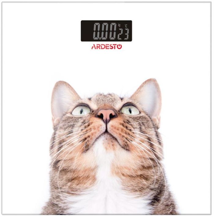 Ваги ARDESTO підлогові Cat, 150кг, AAAx2 в комплекті, скло, багатокольорові