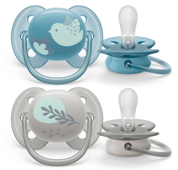 Пустушка  Avent Ultra Soft, 6-18 міс., дизайн нейтральний, 2 шт.