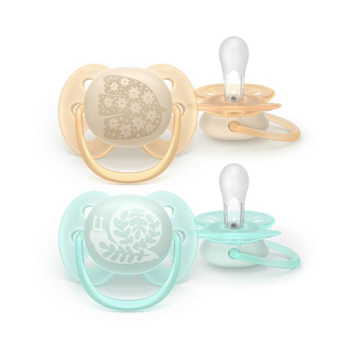 Пустушка  Avent  Ultra Soft, 0-6 міс. дизайн нейтральний, 2 шт.