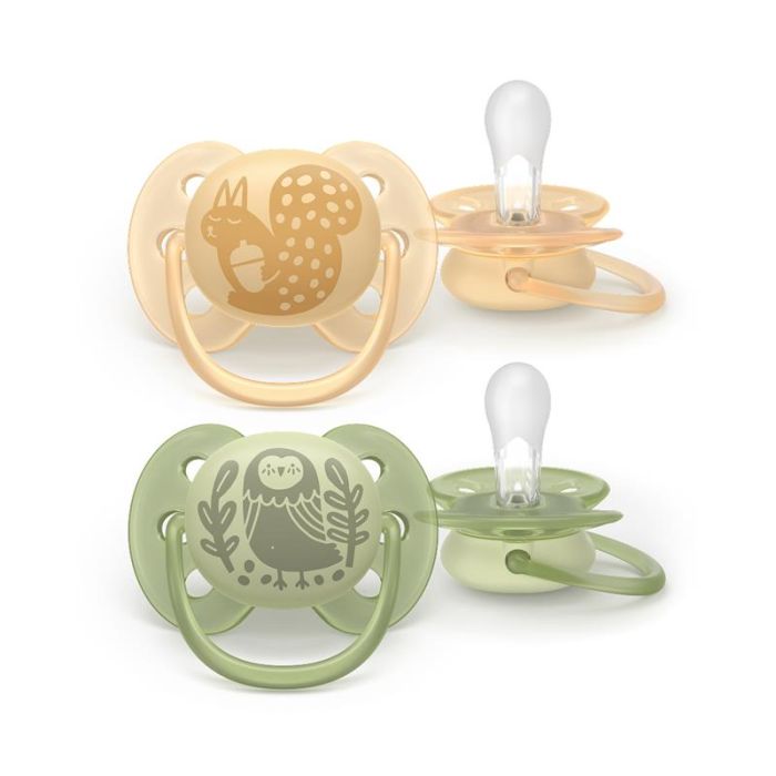 Пустушка  Avent Ultra Soft, 6-18 міс., дизайн нейтральний, 2 шт.