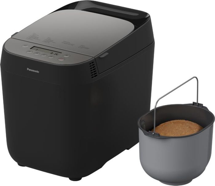 Хлібопічка Panasonic 700Вт, програм-18, макс.ваг -1кг, форма-круг, пластик, чорний