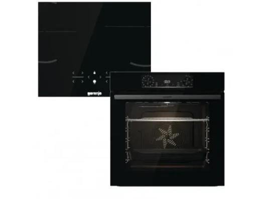 Комплект Gorenje (духовка електрична BOS6737E06BG + поверхня індукційна GI6401BSC), 743032, чорн