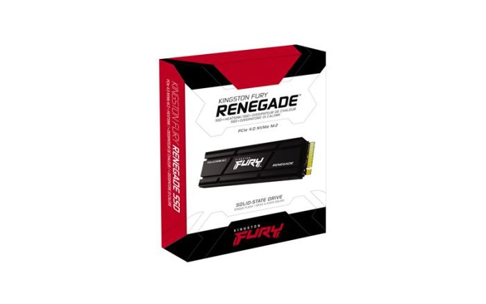Накопичувач SSD Kingston M.2 4TB PCIe 4.0 FURY Renegade + радіатор