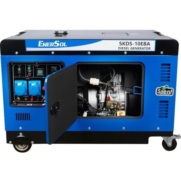 Генератор дизельний EnerSol, 230В, 1 фаза, 9/10кВт, електростартер, 230кг