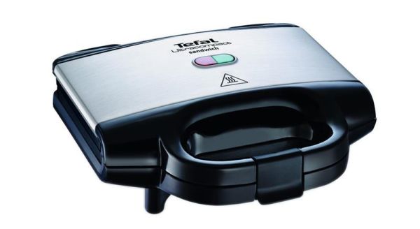 Сендвічмейкер Tefal Ultracompact 700Вт, 1 пластина-сендвіч, корпус-нержав.сталь/пластик, чорний