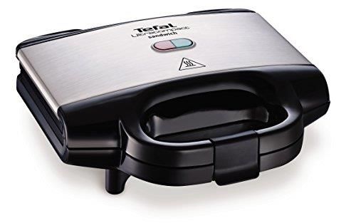 Сендвічмейкер Tefal Ultracompact 700Вт, 1 пластина-гриль, корпус-пластик, чорно-сріблястий