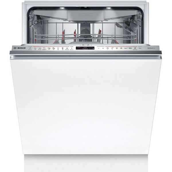 Посудомийна машина Bosch вбудована, 14компл., A, 60см, дисплей, 3й кошик, Zeolith, білий