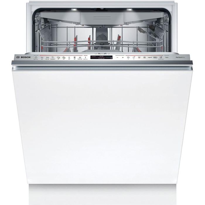 Посудомийна машина Bosch вбудована, 14компл., A, 60см, дисплей, 3й кошик, Zeolith, білий