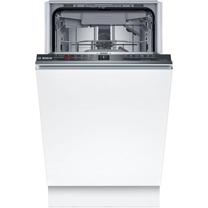Посудомийна машина Bosch вбудована, 10компл., D, 45см, дисплей, 3й кошик, білий