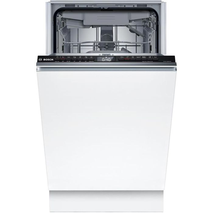 Посудомийна машина Bosch вбудована, 10компл., D, 45см, дисплей, 3й кошик, білий