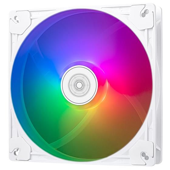 Корпусний вентилятор  SilverStone Vista VS140W ARGB, 140мм, 1600rpm, 4pin PWM, 3pin +5VARGB, 30.8dBa, білий