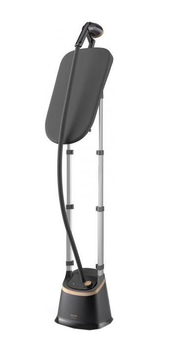 Відпарювач Philips вертикальний 3000 Series, 2000Вт, 2000мл, постійна пара - 40гр, стійка,вішалка, керам. підошва, чорний