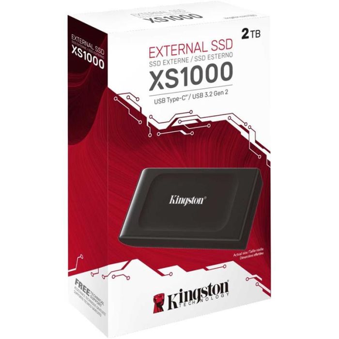 Портативний SSD Kingston 2TB USB 3.2 Gen 2 Type-C XS1000 R1050/W1000MB/s