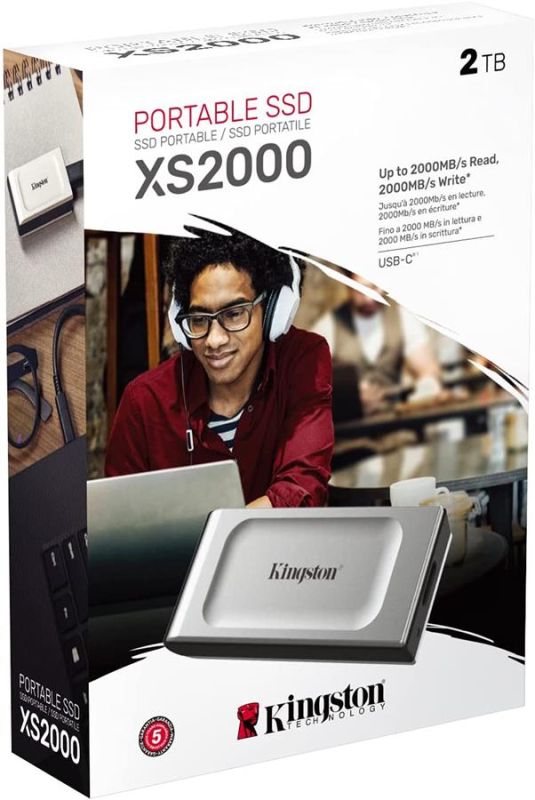 Портативний SSD Kingston 2TB USB 3.2 Gen 2x2 Type-C XS2000 R2000/W2000MB/s