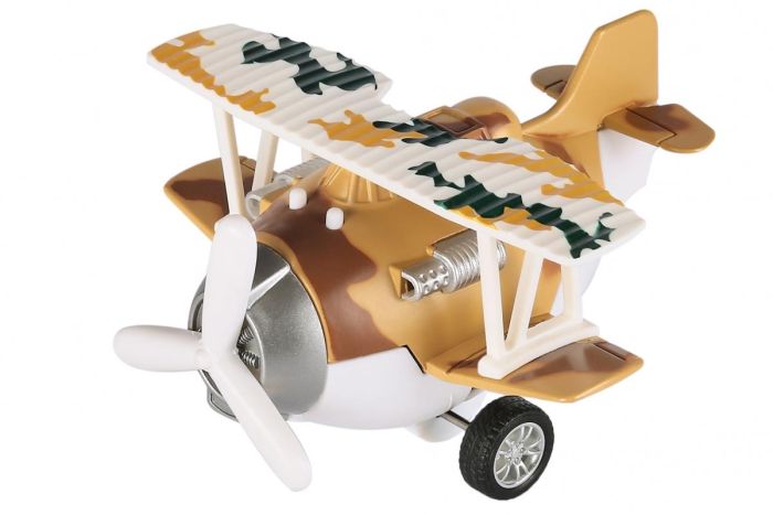 Літак металевий інерційний Same Toy Aircraft коричневий