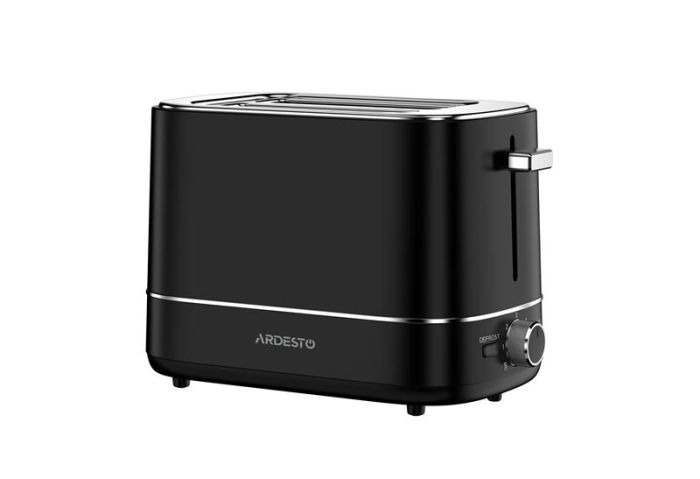 Тостер ARDESTO Timeless Elegance, 800Вт, пластик, 2 слоти, чорний