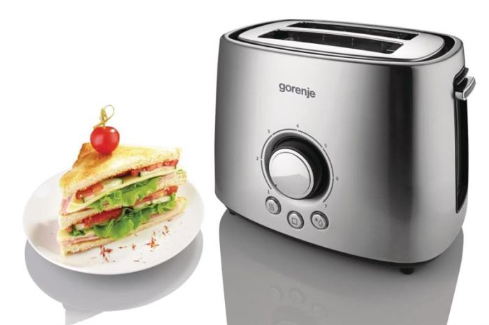 Тостер Gorenje 1000Вт, метал