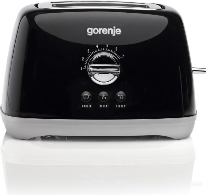 Тостер  Gorenje, 900Вт, пластик-метал, чорний