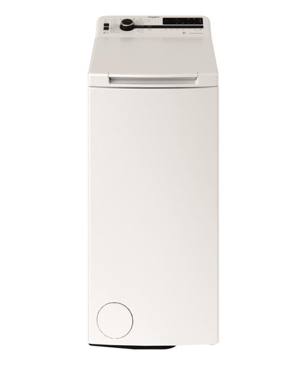 Пральна машина Whirlpool вертикальна, 6кг, 1200, B, 60см, дисплей, інвертор, білий