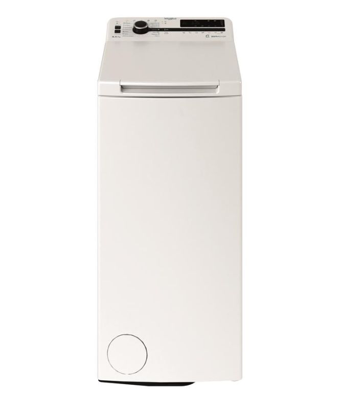 Пральна машина Whirlpool вертикальна, 6,5кг, 1200, С, 60см, дисплей, інвертор, білий