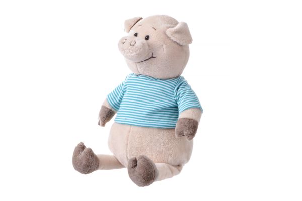 М'яка іграшка Same Toy Свинка в тільнику 35см, блакитний
