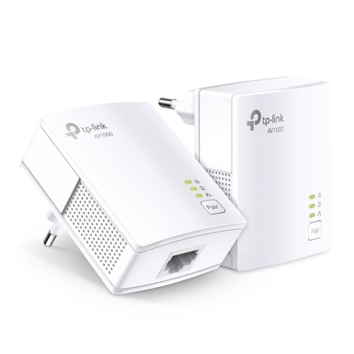 Комплект Адаптерiв Powerline TP-LINK TL-PA7017KIT AV1000, 1xGE, (TL-PA7017 2шт)