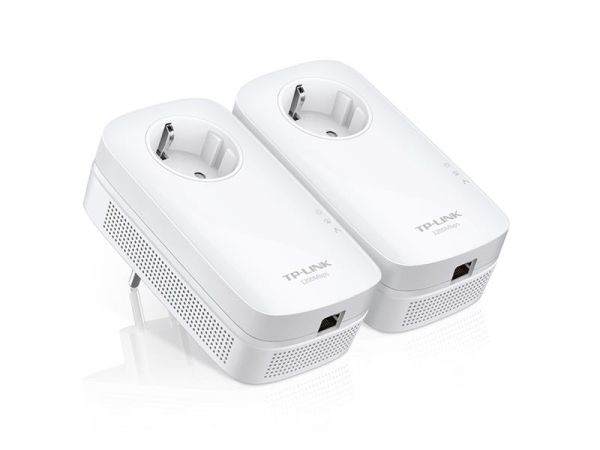 Комплект Адаптерiв Powerline TP-LINK TL-PA8010PKIT AV1300, 1xGE, (TL-PA8010 2шт), Розетка
