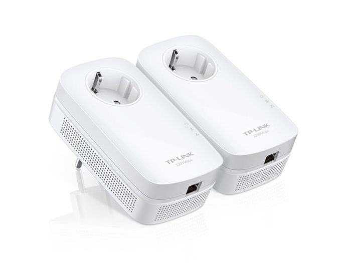 Комплект Адаптерiв Powerline TP-LINK TL-PA8010PKIT AV1300, 1xGE, (TL-PA8010 2шт), Розетка