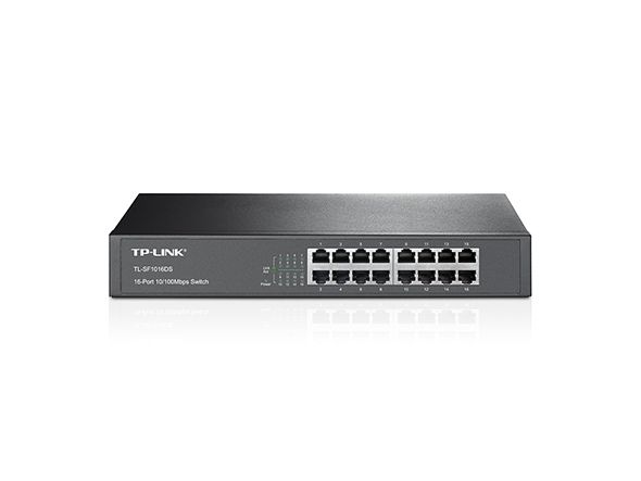 Комутатор TP-LINK TL-SF1016DS 16xFE, Некерований
