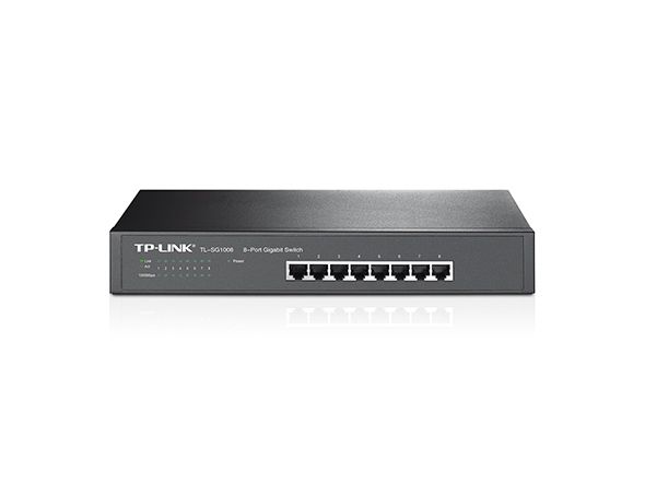 Комутатор TP-LINK TL-SG1008 8xGE, Некерований