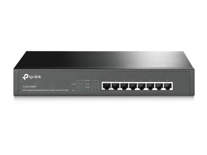 Комутатор TP-LINK TL-SG1008MP 8xGE (8xPoE), 126Вт, Некерований
