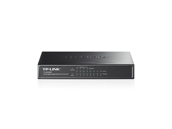 Комутатор TP-LINK TL-SG1008P 8xGE (8xPoE), 65.2Вт, Некерований