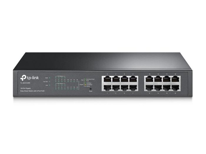 Комутатор TP-LINK TL-SG1016PE 16xGE (8xPoE), 124.4 Вт, WebSmart