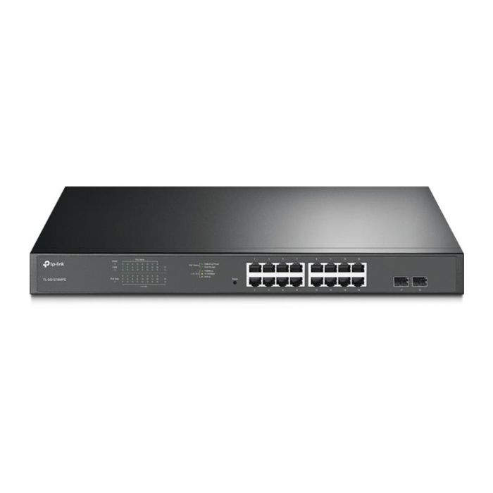 Комутатор TP-LINK TL-SG1218MPE 16xGE (16xPoE), 2xSFP, 192Вт, WebSmart