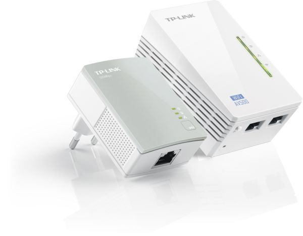 Комплект Адаптерiв Powerline TP-LINK TL-WPA4220KIT AV600, N300, (TL-WPA4220 1шт, TL-PA4010 1шт)