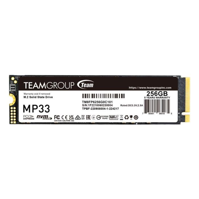 Накопичувач SSD M.2  256GB PCIe 3.0