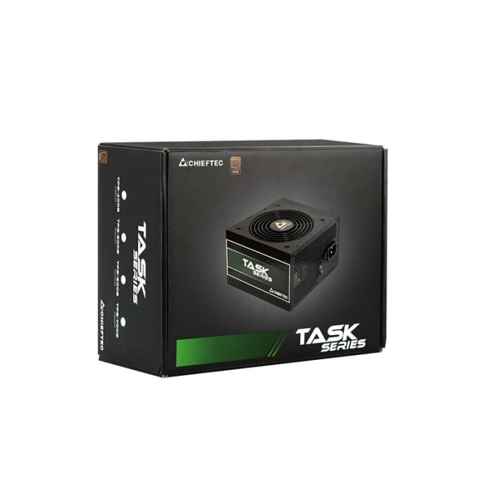 Блок живлення CHIEFTEC Task  (600W), >85%, 80+ Bronze, 120мм, 1xMB 24pin(20+4), 1xCPU 8pin(4+4), 3xMolex, 5xSATA, 2xPCIe 8pin(6+2)