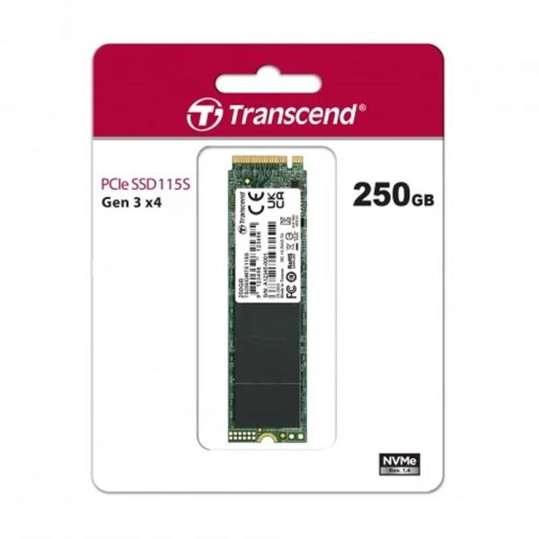 Накопичувач SSD Transcend M.2 250GB PCIe 3.0 MTE115S