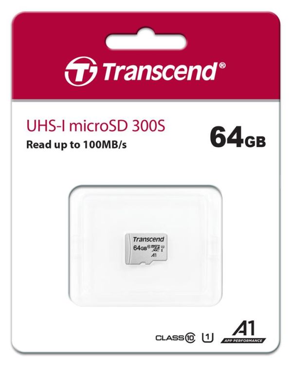 Карта пам'яті Transcend microSD   64GB C10 UHS-I R100/W20MB/s