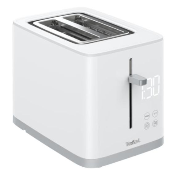 Тостер Tefal Sense 850Вт, LED дисплей, метал/пластик, білий