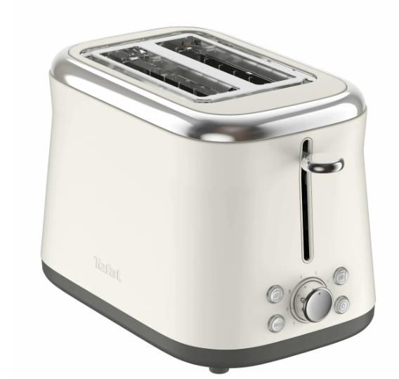 Тостер Tefal Collection 850Вт, розморожування, пластик, бежевий