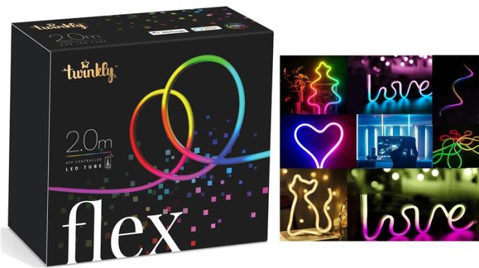 Гнучкий контур Smart LED Twinkly Flex RGB IP20 2м кабель білий
