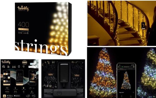 Гірлянда Smart LED Twinkly Strings AWW 400 IP44 32м кабель чорний