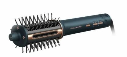 Фен-щітка Rowenta Air Brush 3D, 1200Вт, 3 режими, іоніз-я, хол. обдув, функція фену, кераміка, чорно-золотий