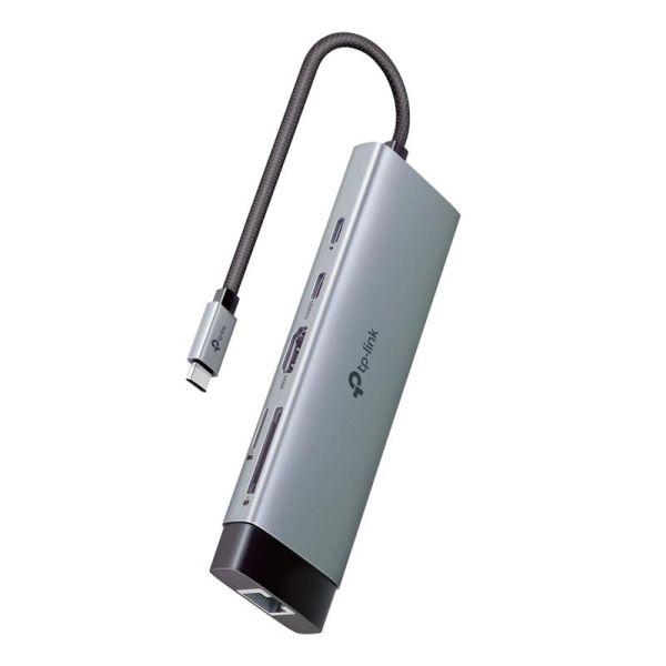 Хаб USB TP-LINK UH9120C USB-C > 3xUSB3.0/1xUSB-C/xHDMI/1xRJ45/1xSD/1xmicroSD/1xPD 100Wh