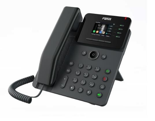Телефон IP Fanvil V61G 2xGE LAN, VPN L2TP, 4 SIP line, 4 Line key, SW Linux, PoE, 2.4" кольоровий дисплей