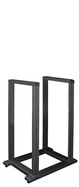 Стійка ZPAS 19", 24U, SRX, підлогова дворамна, глибина 800 мм, максимально 250кг, чорна