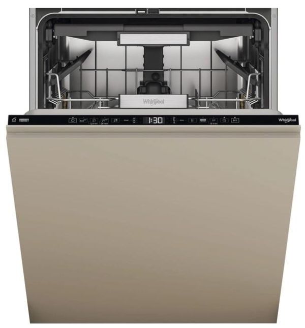 Посудомийна машина Whirlpool вбудована, 15компл., B, 60см, дисплей, 3й кошик, білий