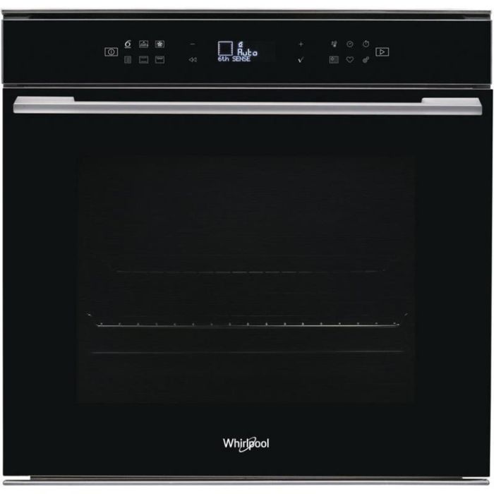 Духова шафа Whirlpool електрична, 73л, A+, дисплей, конвекція, телескопічні напрямні, чорний