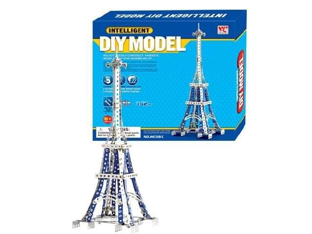Конструктор металевий Same Toy Inteligent DIY Model Ейфелева вежа 352ел